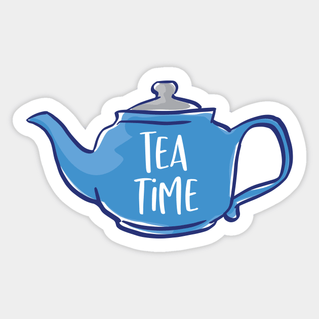 Tea Time Sticker by toddsimpson